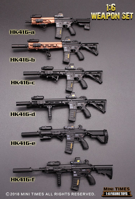 1/6 Scale HK416 Assault Rifle (6 Styles) by Mini Times