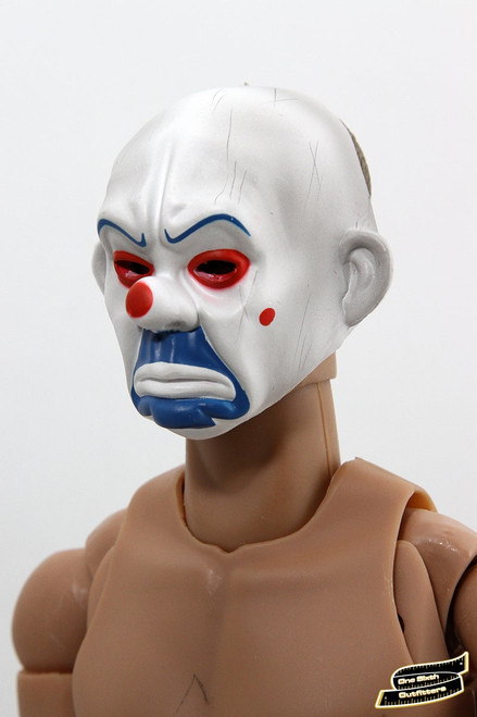 1/6 Scale Bank Robber Clown Mask 1/6 Scale Bank Robber Clown Mask