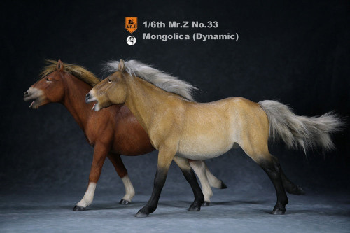 1/6 Scale Mongolica Horse Figure (5 Colors) by Mr.Z 1/6 Scale Mongolica Horse Figure (5 Colors) by Mr.Z