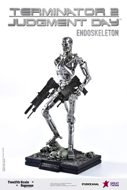 1/12 Scale Terminator 2: Judgement Day – Endoskeleton Figure (Deluxe) by Great Twins