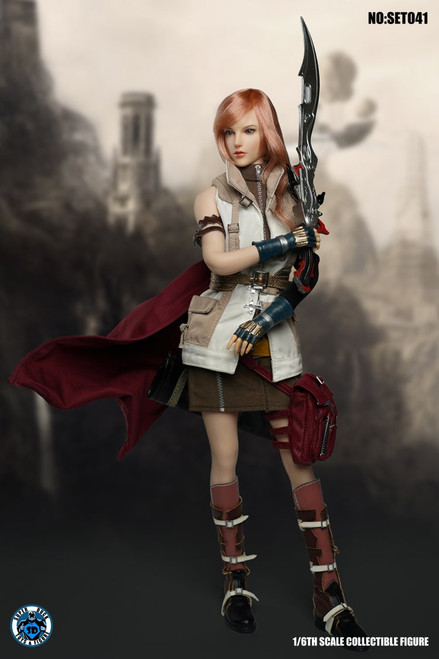 Super Duck Toys (SET041) 1/6 Scale Fantasy Warrior Lightning Head Sculpt & Outfit Set