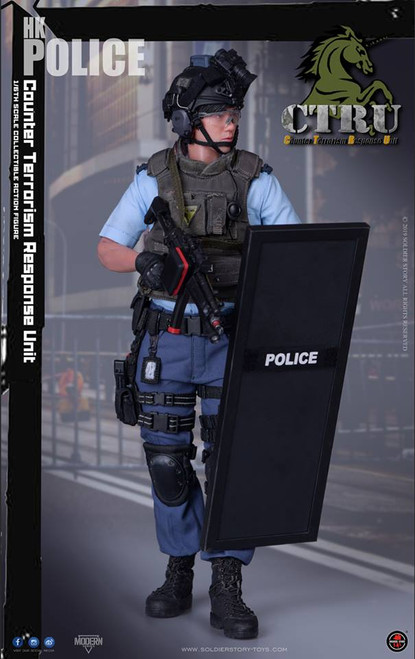 1/6 Scale HK Police CTRU (Assault Team) Figure (SS115) by Soldier Story