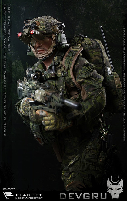 1/6 Scale US Seals Team 6 DEVGRU Jungle Dagger Figure by FLAGSET