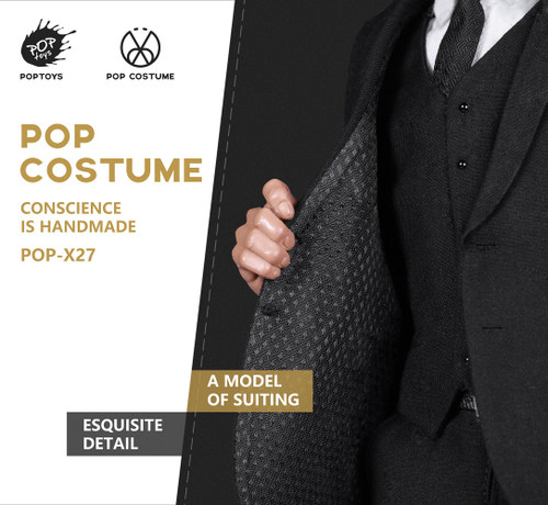 1/6 Scale Men's 3-Piece Suit 2.0 (3 Colors POP-X27) by Pop Toys 1/6 Scale Men's 3-Piece Suit 2.0 (3 Colors POP-X27) by Pop Toys
