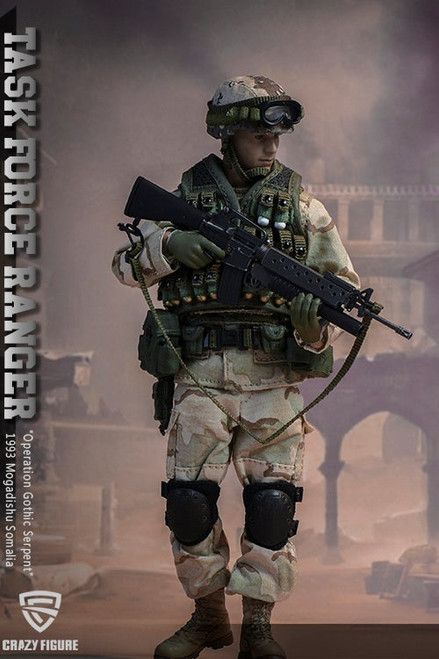 1/12 Scale US Military 75th Rangers Regiment Figure by Crazy Figure