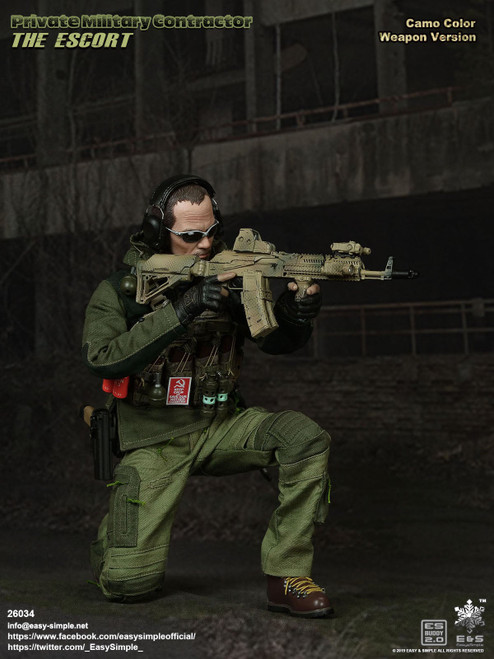 1/6 Scale Private Military Contractor - The Escort Figure (Camo Version) by Easy&Simple