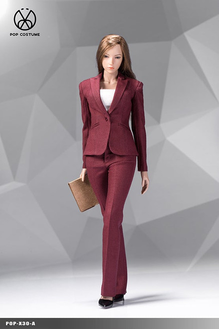 1/6 Scale Office Lady Pant Suit (4 Colors) by Pop Toys