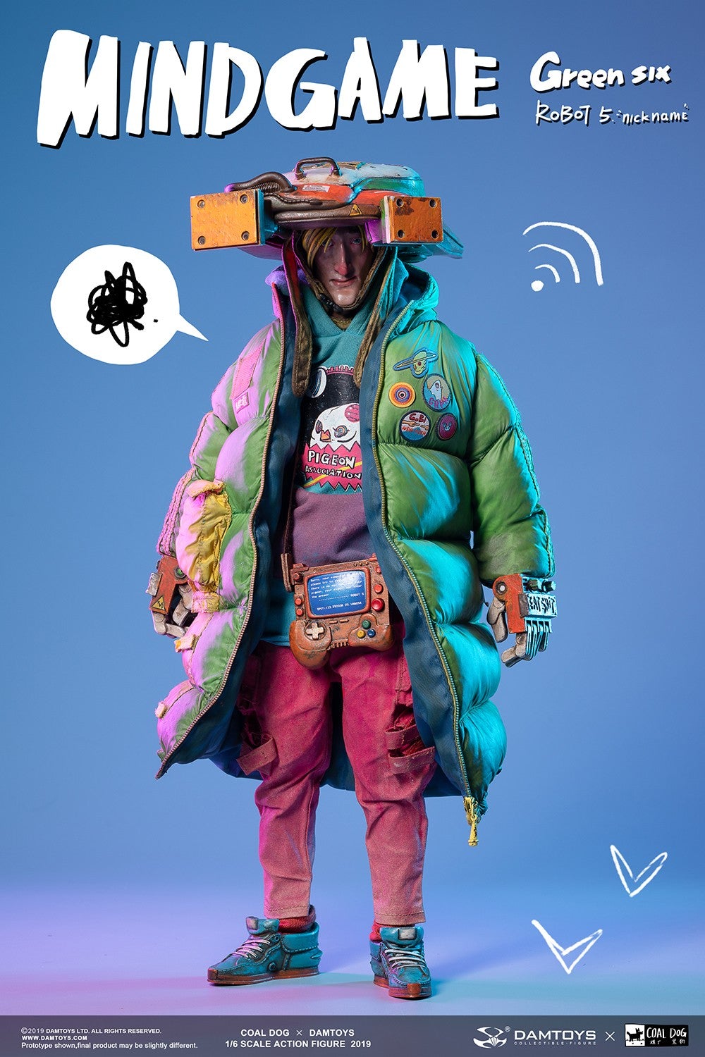 DamToys x Coal Dog (DAM-ZP003) Mindgame - Green Six 1/6 Scale