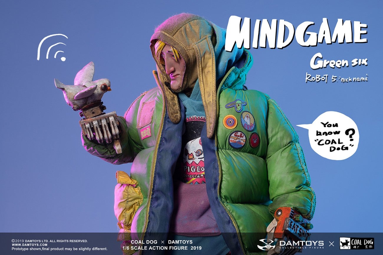 DamToys x Coal Dog (DAM-ZP003) Mindgame - Green Six 1/6 Scale