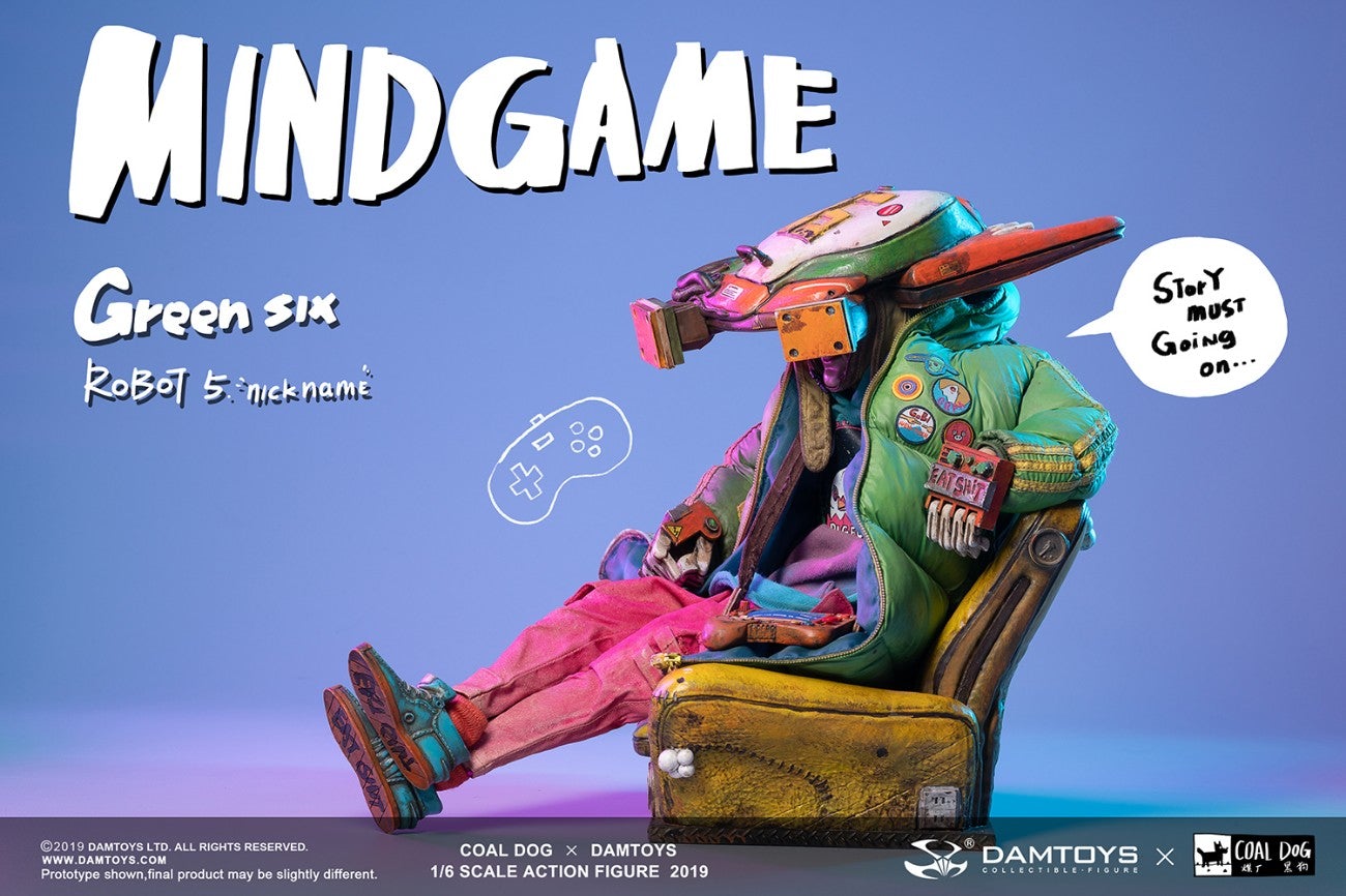 DamToys x Coal Dog (DAM-ZP003) Mindgame - Green Six 1/6 Scale