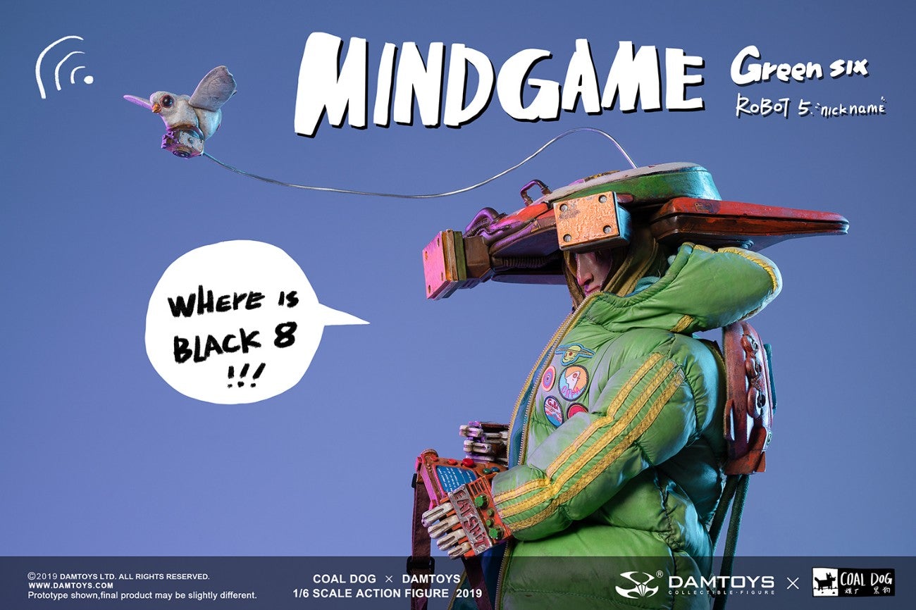 DamToys x Coal Dog (DAM-ZP003) Mindgame - Green Six 1/6 Scale