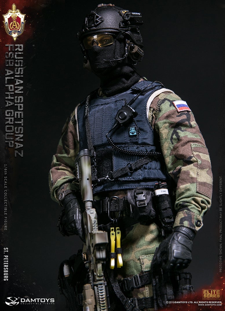 DAMTOYS 1/6 RUSSIAN SPETSNAZ FSB ALPHA GROUP GUNNER NO.78092