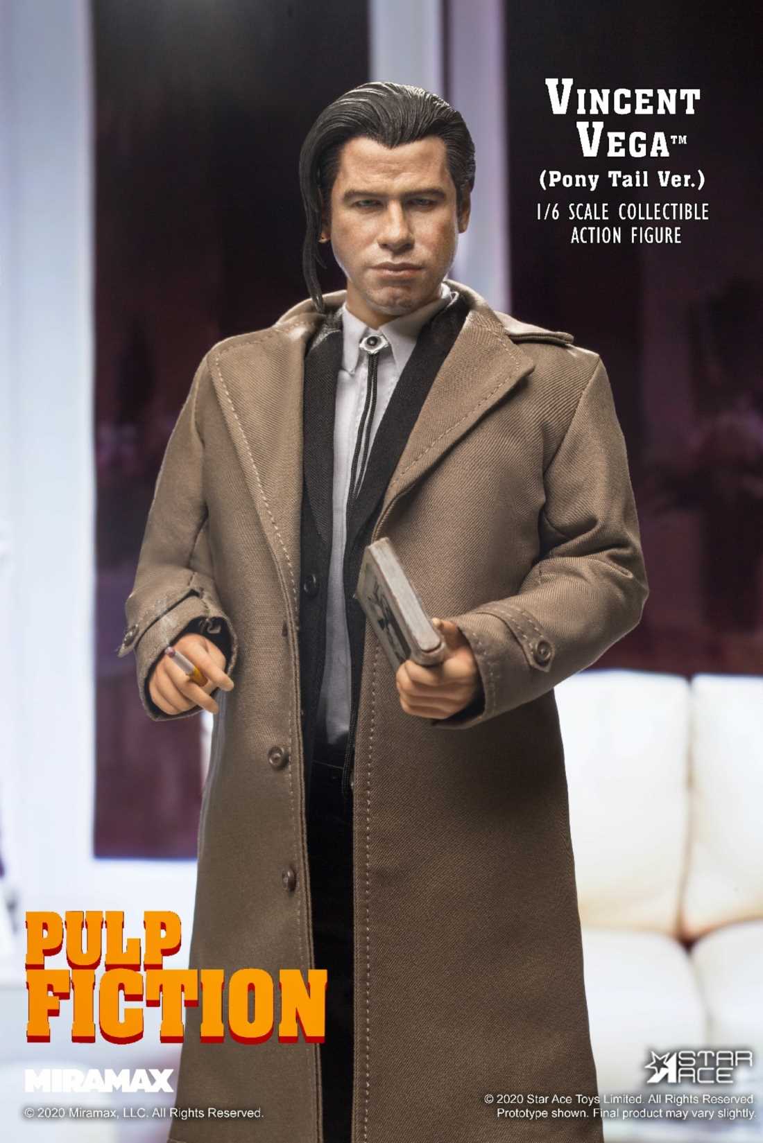 その他 Star Ace Toys 1/6 Vincent Vega 2.0.Ver VINCENT VEGA (PONY TAIL VERSION) DELUXE 2.0 Sixth Scale