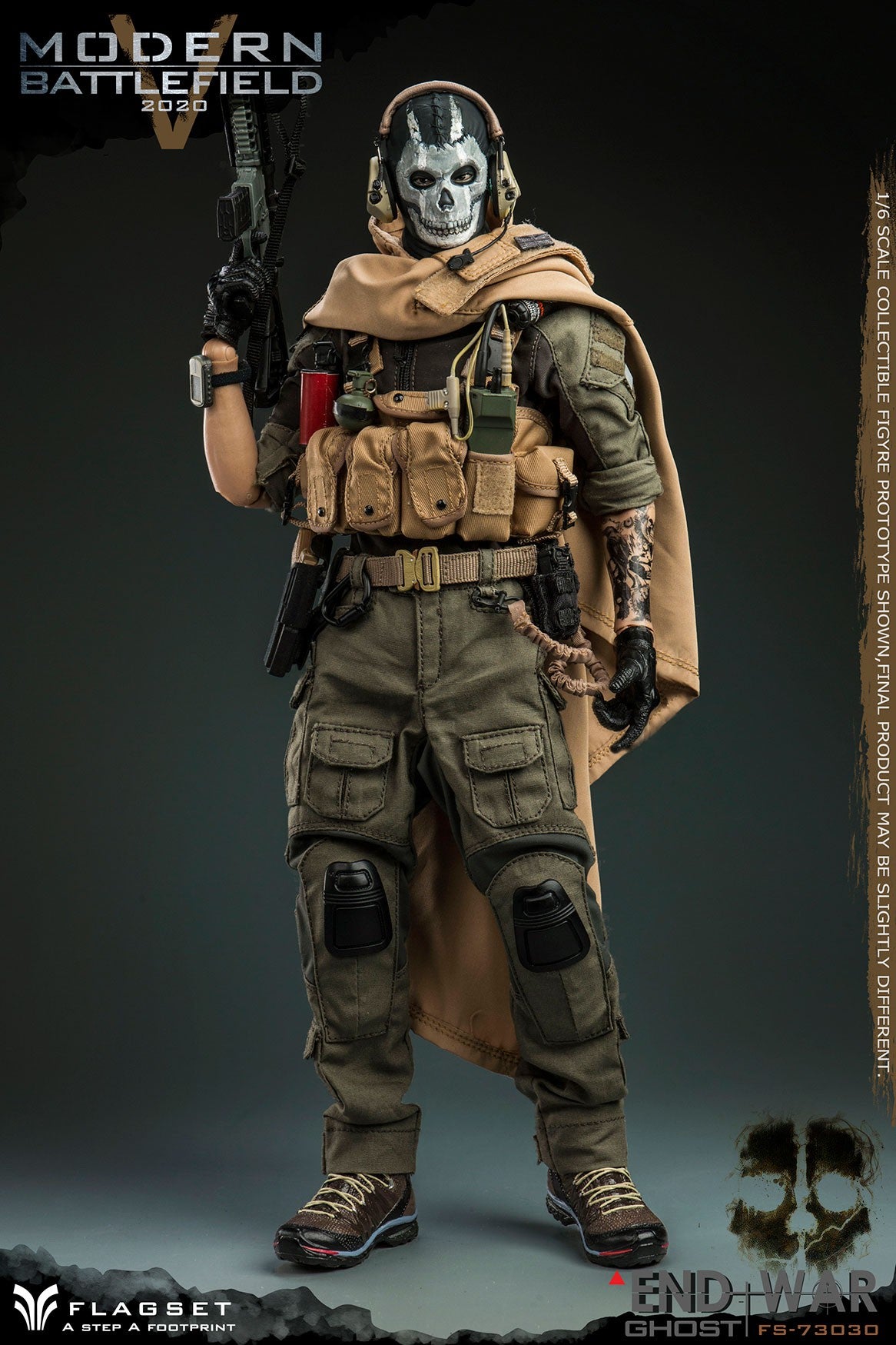 Flagset 1/6 FS-73043 Call of Duty Ghost Azrael Skin Version - GunDamit Store