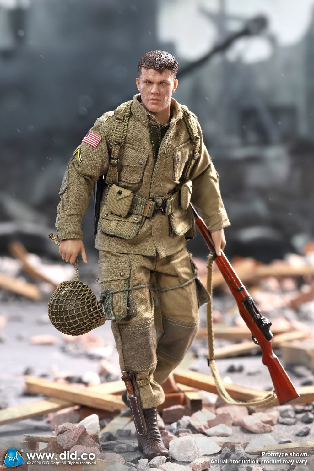 1/12 Scale US 101st Infantry Airborne Division - World War II - Ryan Figure  by DID