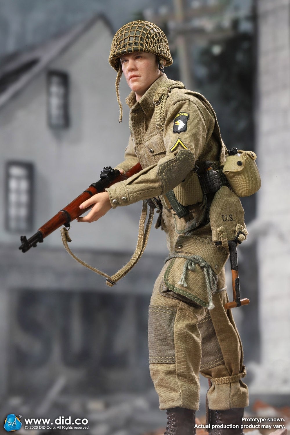 1/12 Scale US 101st Infantry Airborne Division - World War II - Ryan Figure  by DID