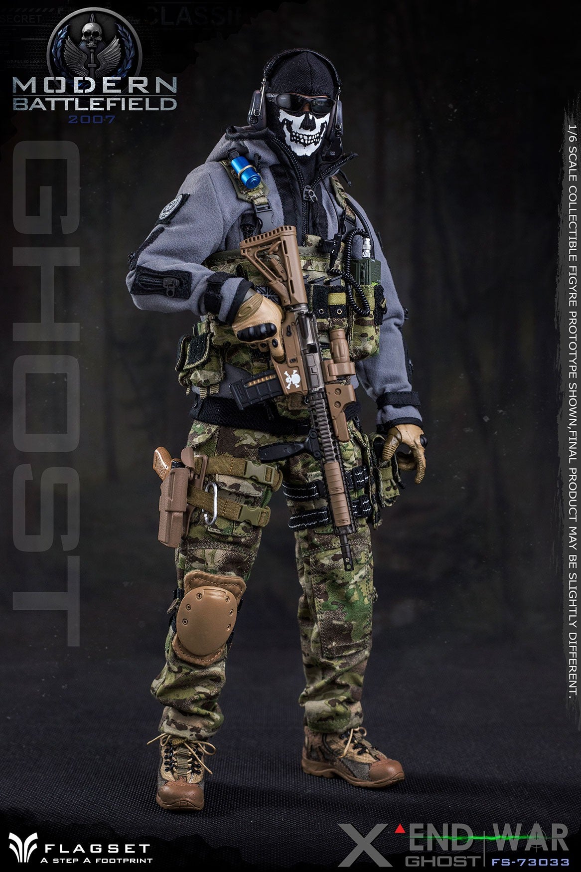 FLAGSET (FS-73033) Modern Battlefield End War Ghost X 1/6th Scale