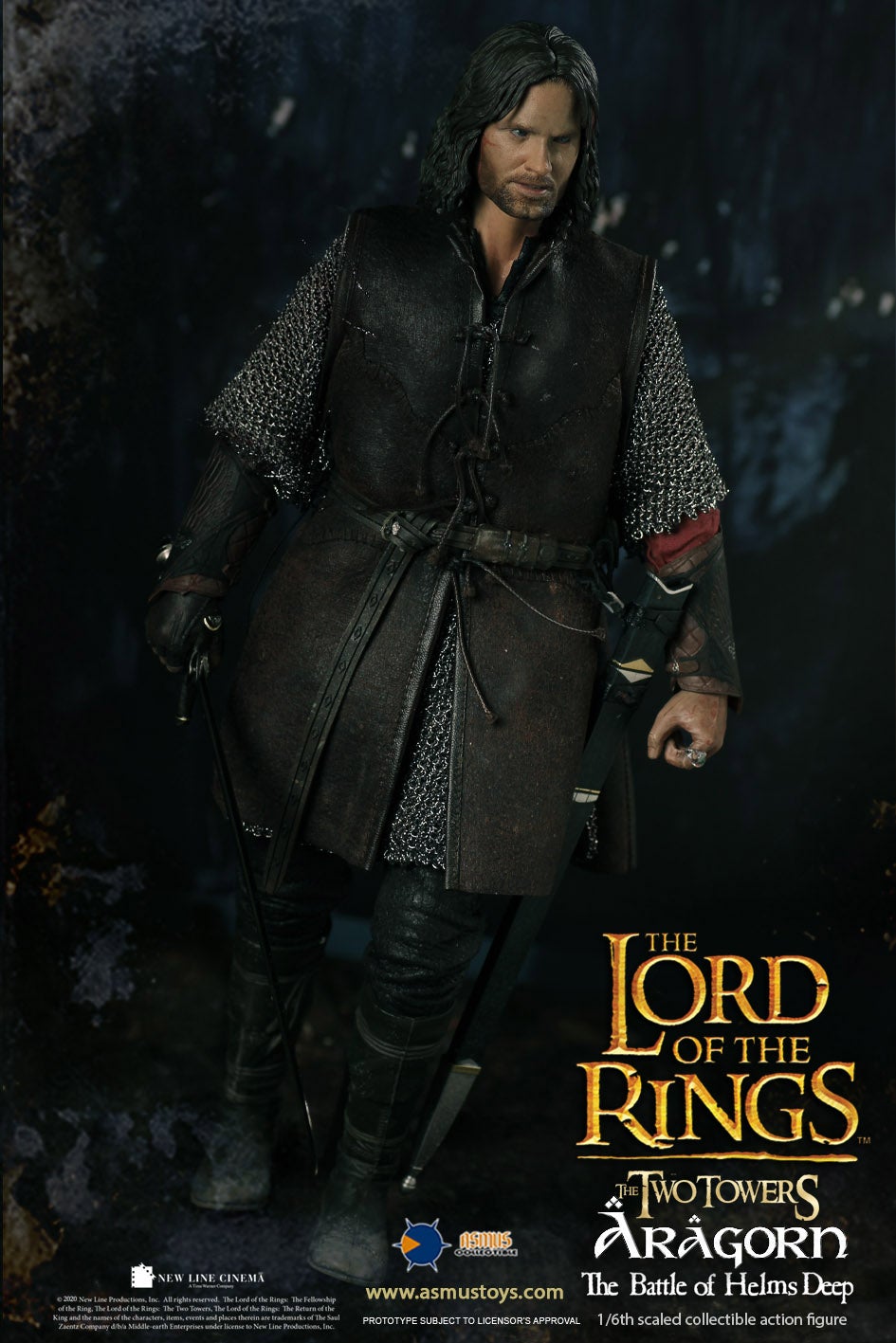 Asmus Toys (LOTR25) The Lord of the Rings - Aragorn 1/6th Scale