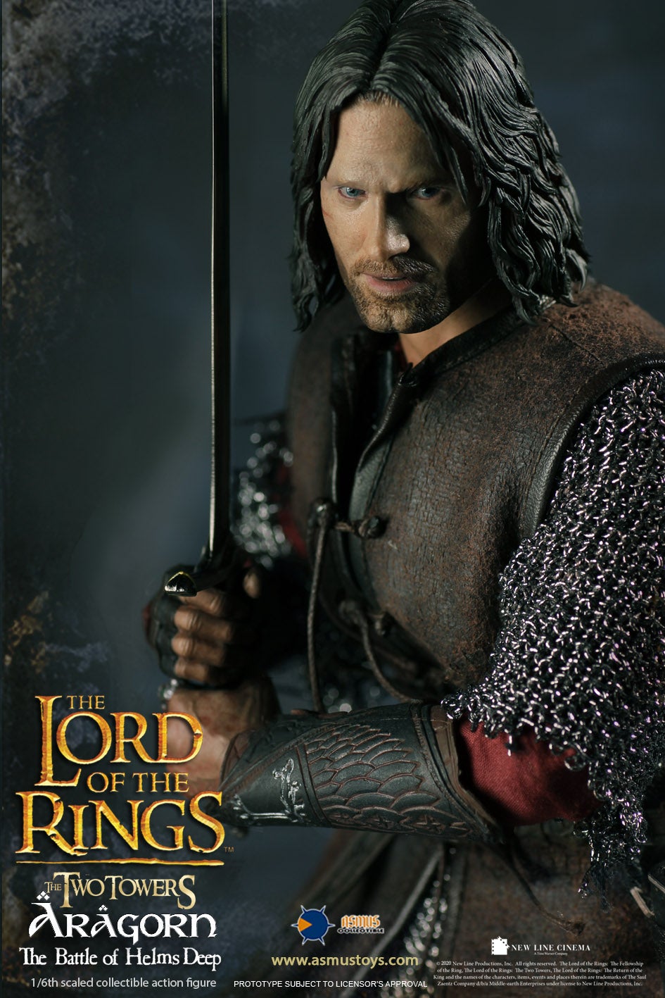 Asmus Toys (LOTR25) The Lord of the Rings - Aragorn 1/6th Scale