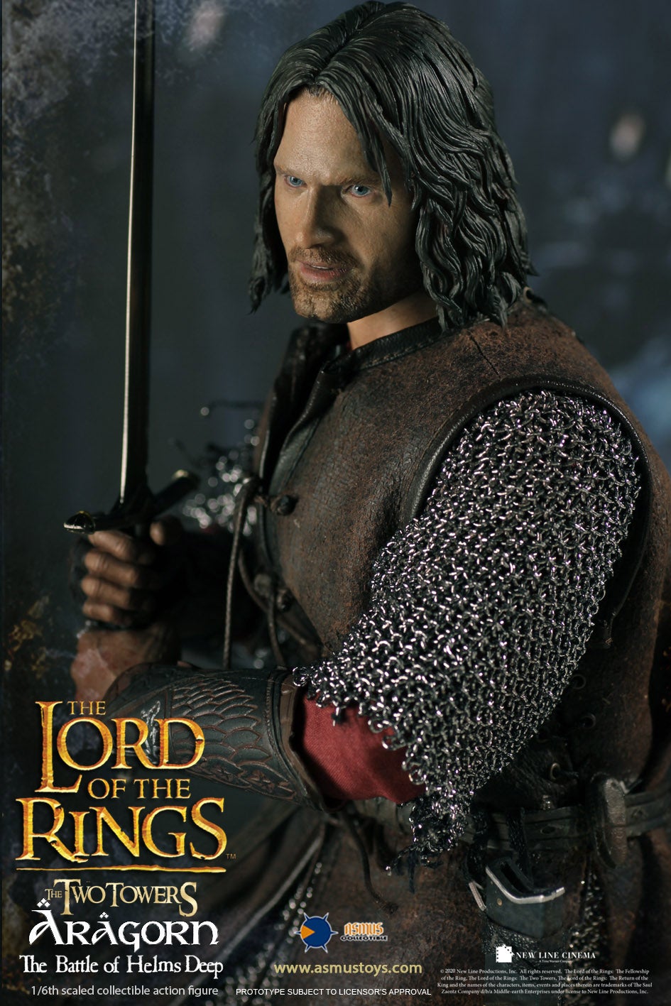 Asmus Toys (LOTR25) The Lord of the Rings - Aragorn 1/6th Scale