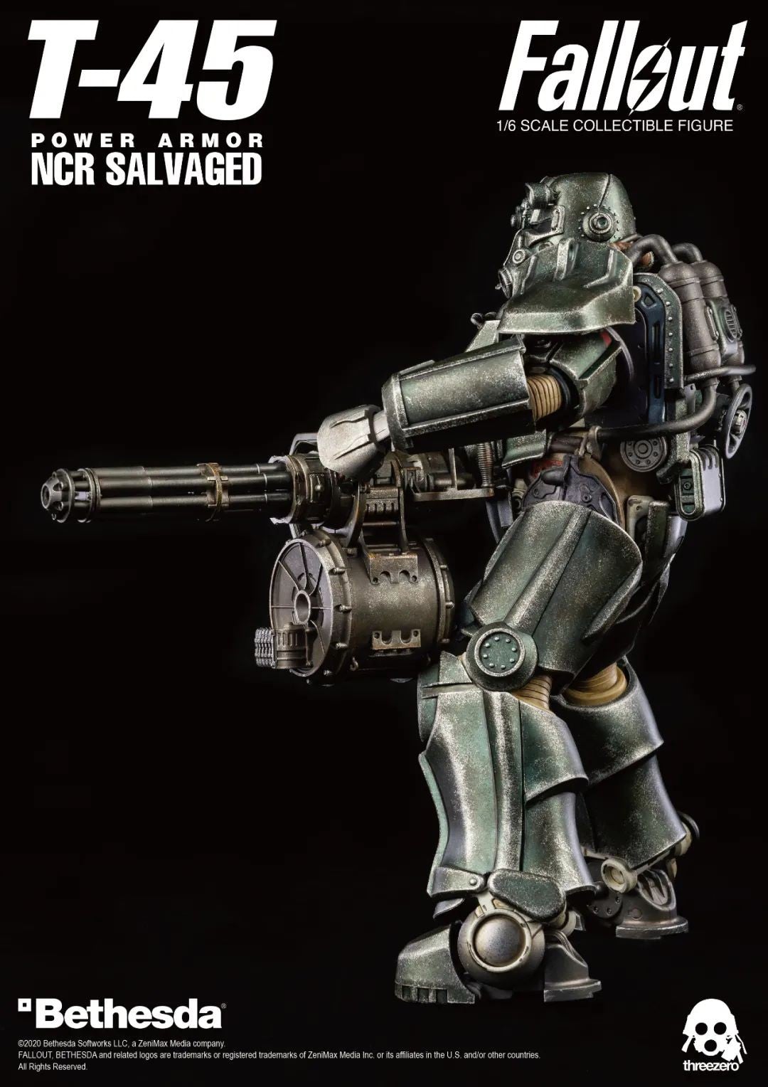 Threezero Fallout T-45 NCR Salvaged Power Armor 1/6th Scale