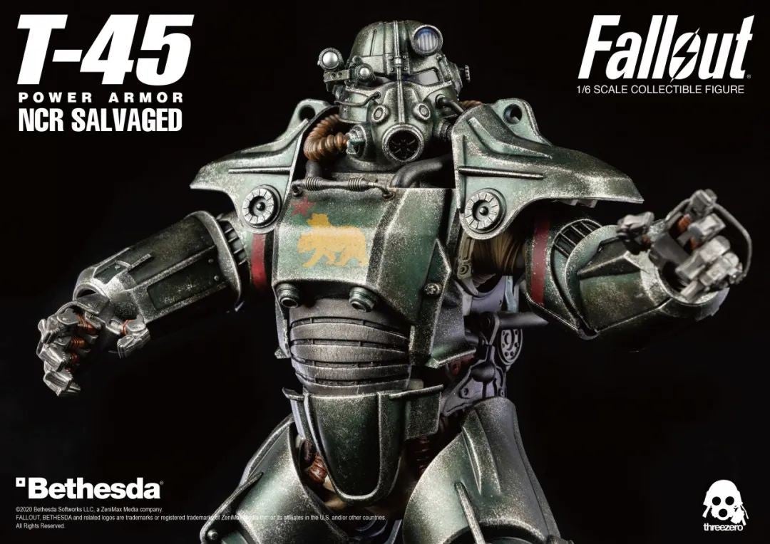 Threezero Fallout T-45 NCR Salvaged Power Armor 1/6th Scale