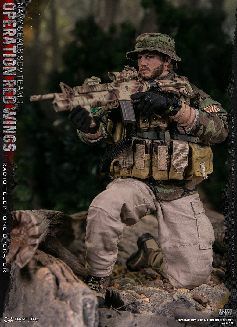 1/6 Scale Operation Red Wings NAVY SEALS SDV TEAM 1 Radio Telephone  Operator Figure (78081) by DamToys