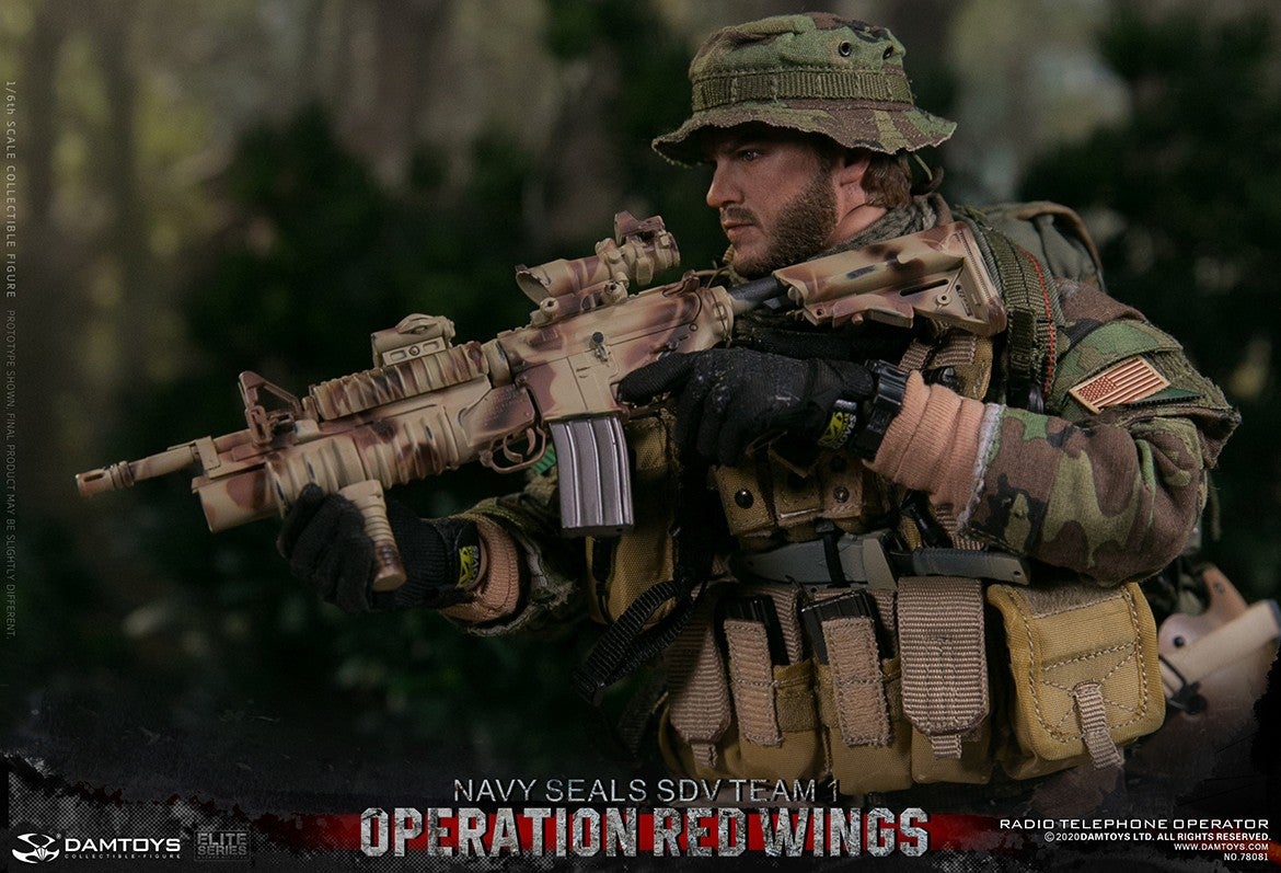 1/6 Scale Operation Red Wings NAVY SEALS SDV TEAM 1 Radio Telephone  Operator Figure (78081) by DamToys