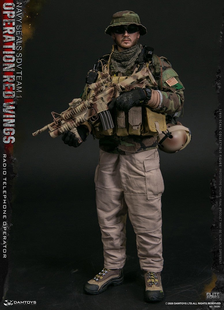 1/6 Scale Operation Red Wings NAVY SEALS SDV TEAM 1 Radio Telephone  Operator Figure (78081) by DamToys