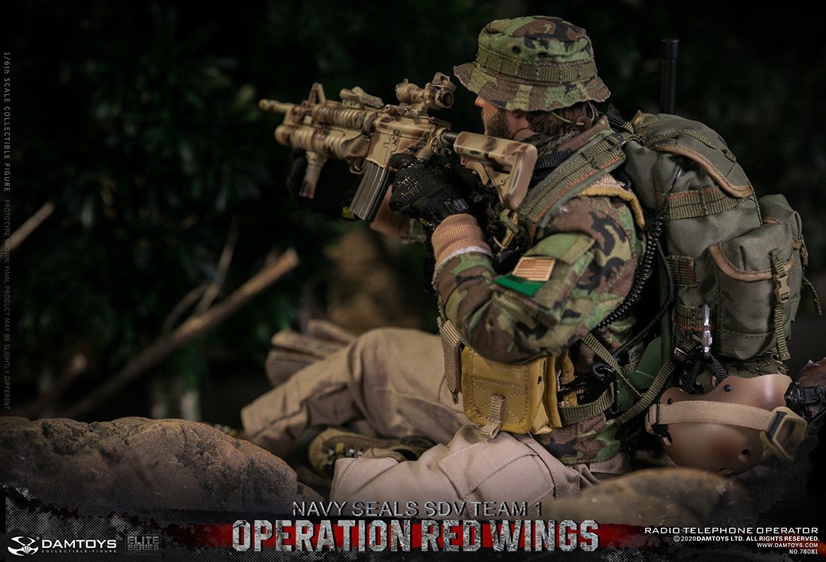1/6 Scale Operation Red Wings NAVY SEALS SDV TEAM 1 Radio Telephone  Operator Figure (78081) by DamToys