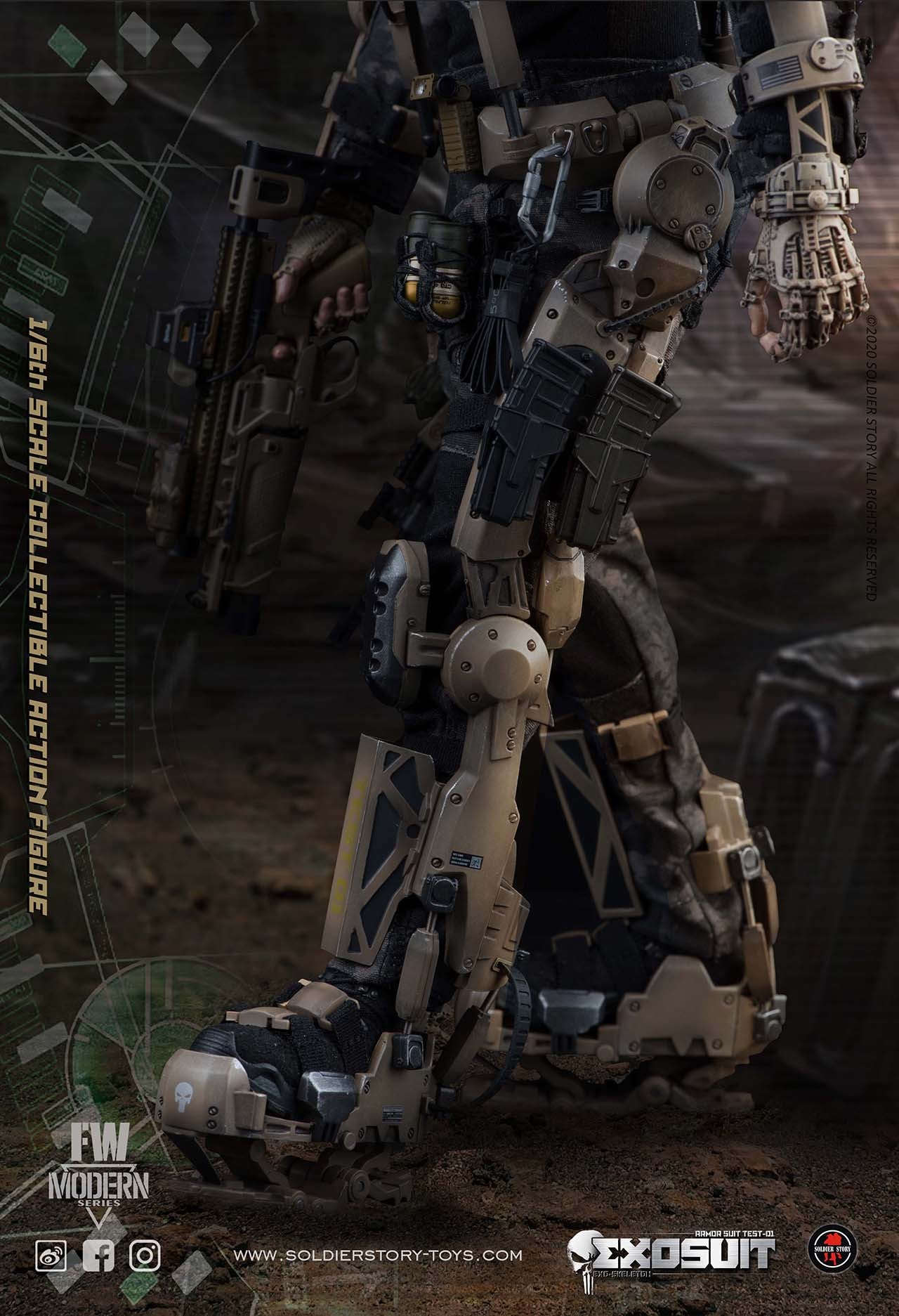 Soldier Story (SS122) 1/6 Scale EXO Skeleton Armor Suit - TEST-01 