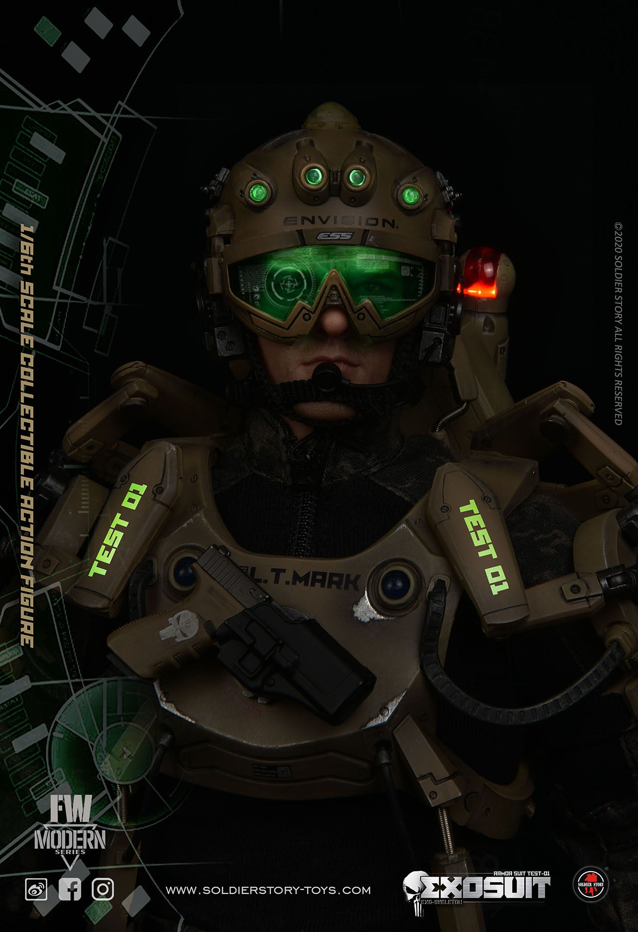 SOLDIER STORY ss122強化外骨格TEST-01 1/6フィギュア Soldierstory Ss122 1/6 Exo-Skeleton Armor Suit Test-01