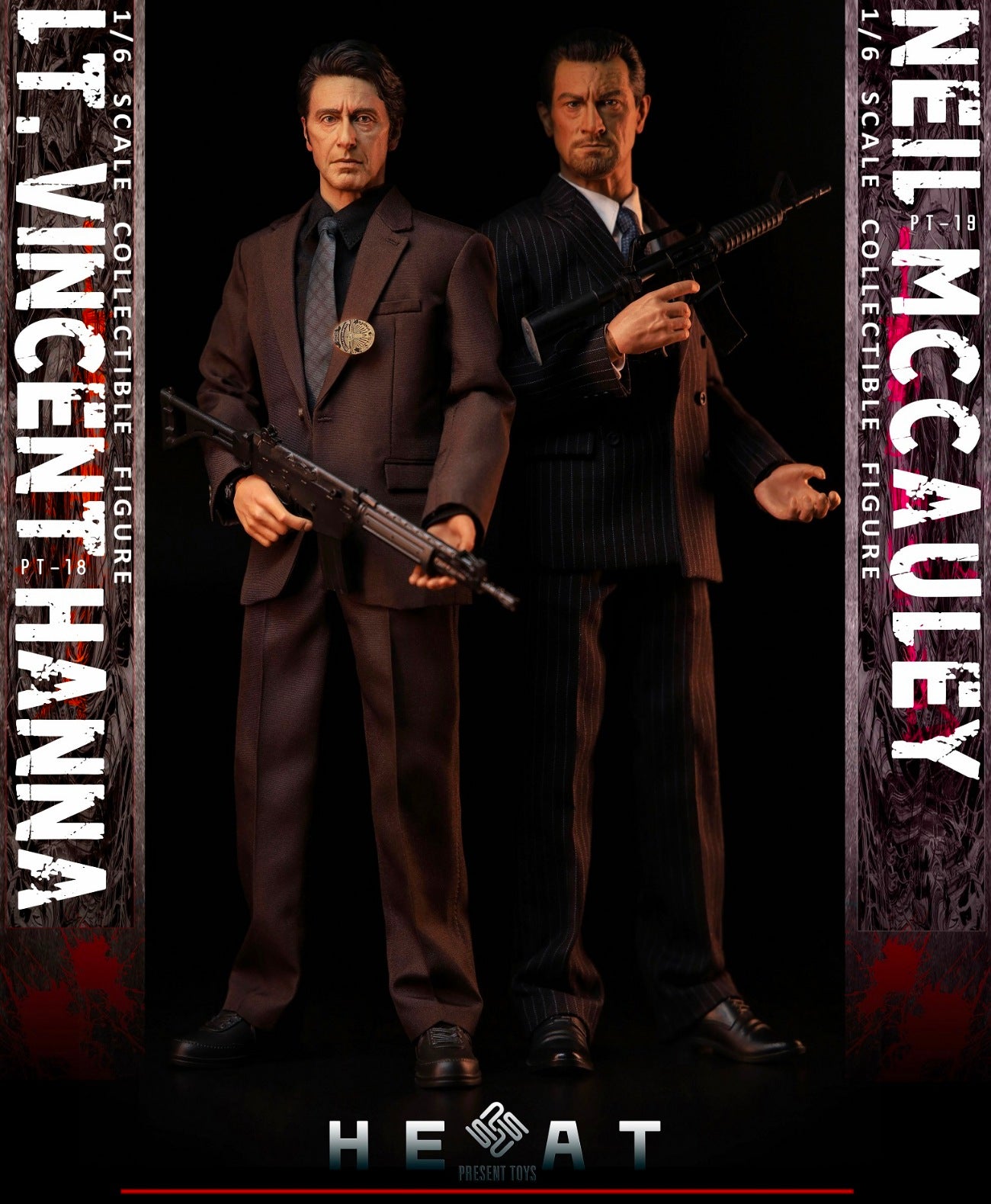 Present Toys (PT-SP1819) 1/6 Scale Heat - Lt. Vincent Hanna & Neil