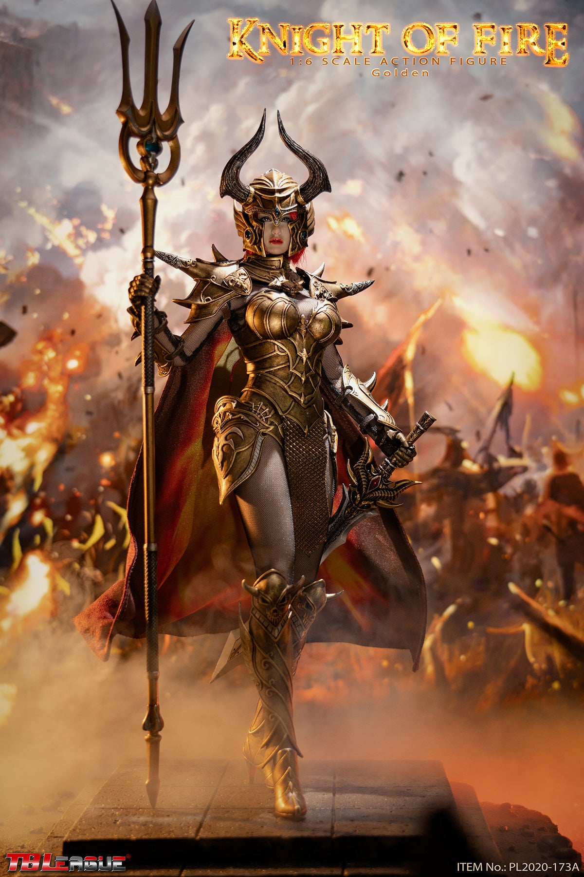 TBLeague (PL-2020-173A) 1/6 Scale Knight of Fire Figure (Gold Version)