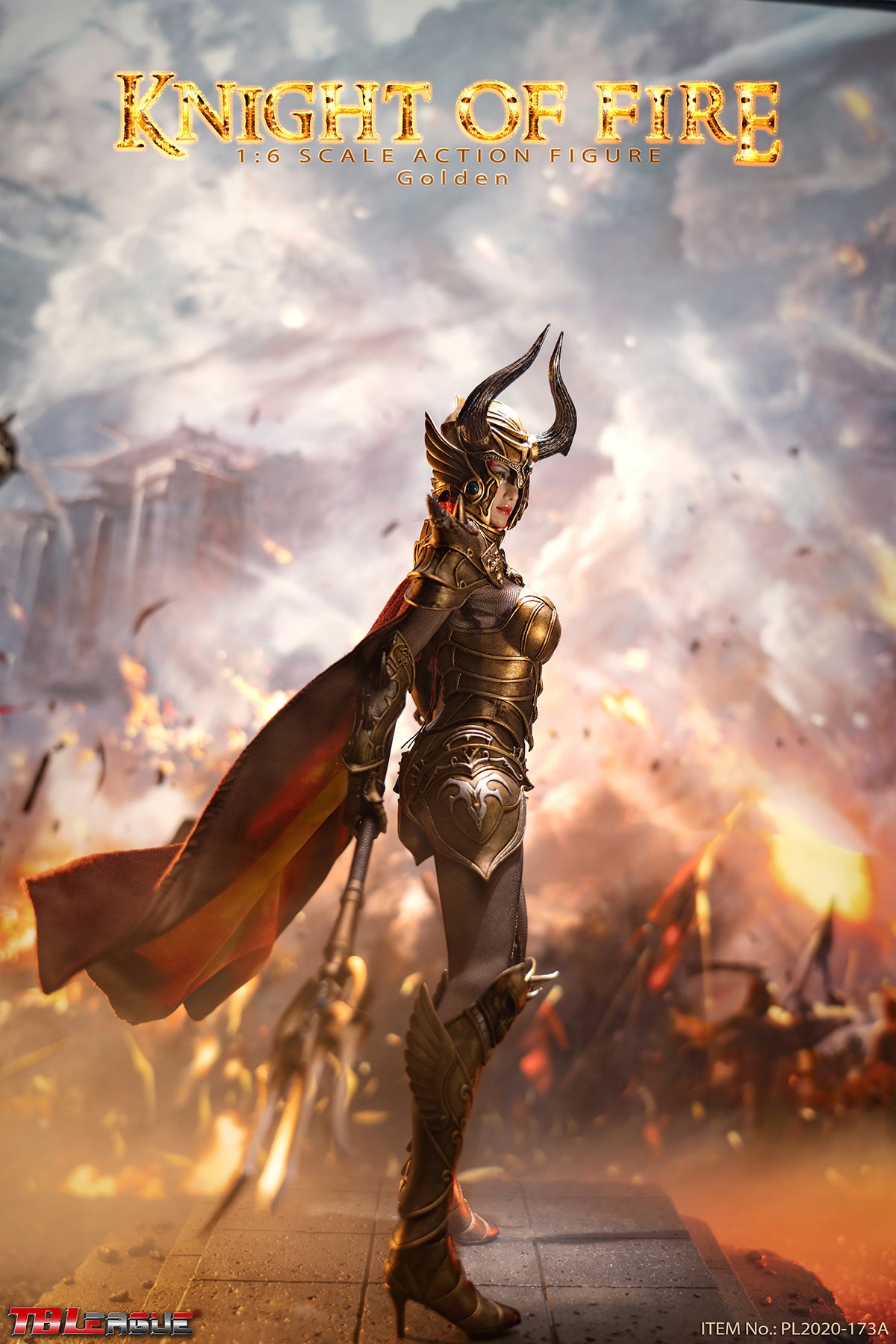 TBLeague (PL-2020-173A) 1/6 Scale Knight of Fire Figure (Gold Version)