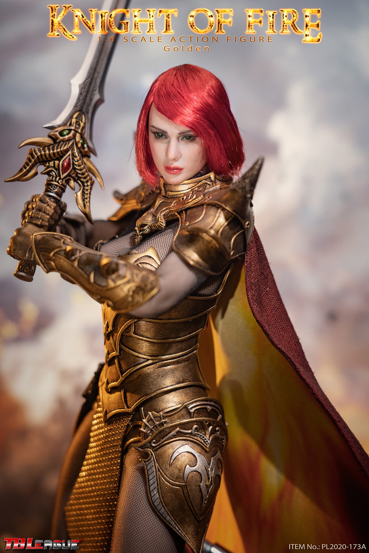TBLeague (PL-2020-173A) 1/6 Scale Knight of Fire Figure (Gold Version)