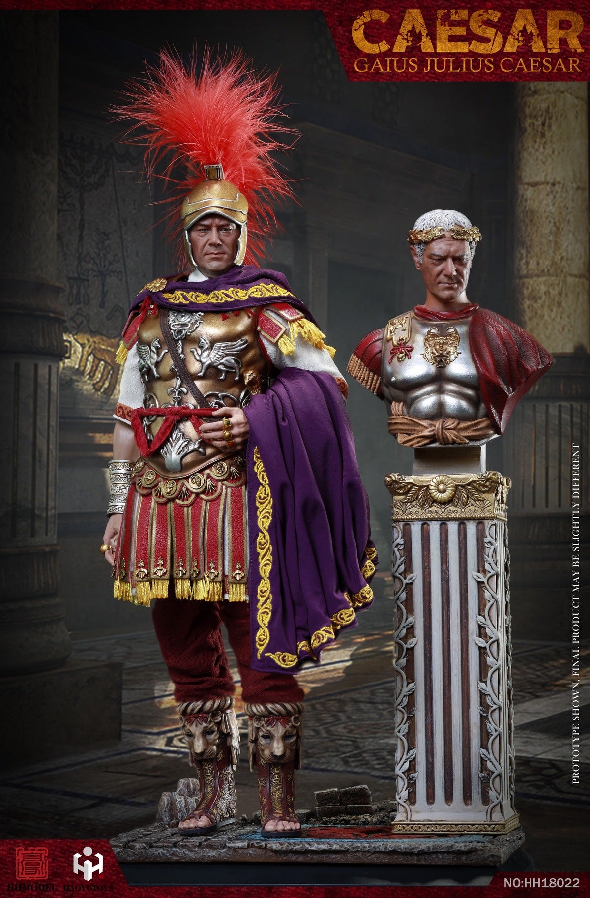 JEA GSC CAESAR-JEA 1/6 アクションフィギュア HY Toys (HH-HY18022) 1/6 Scale Julius Caesar Figure (Deluxe