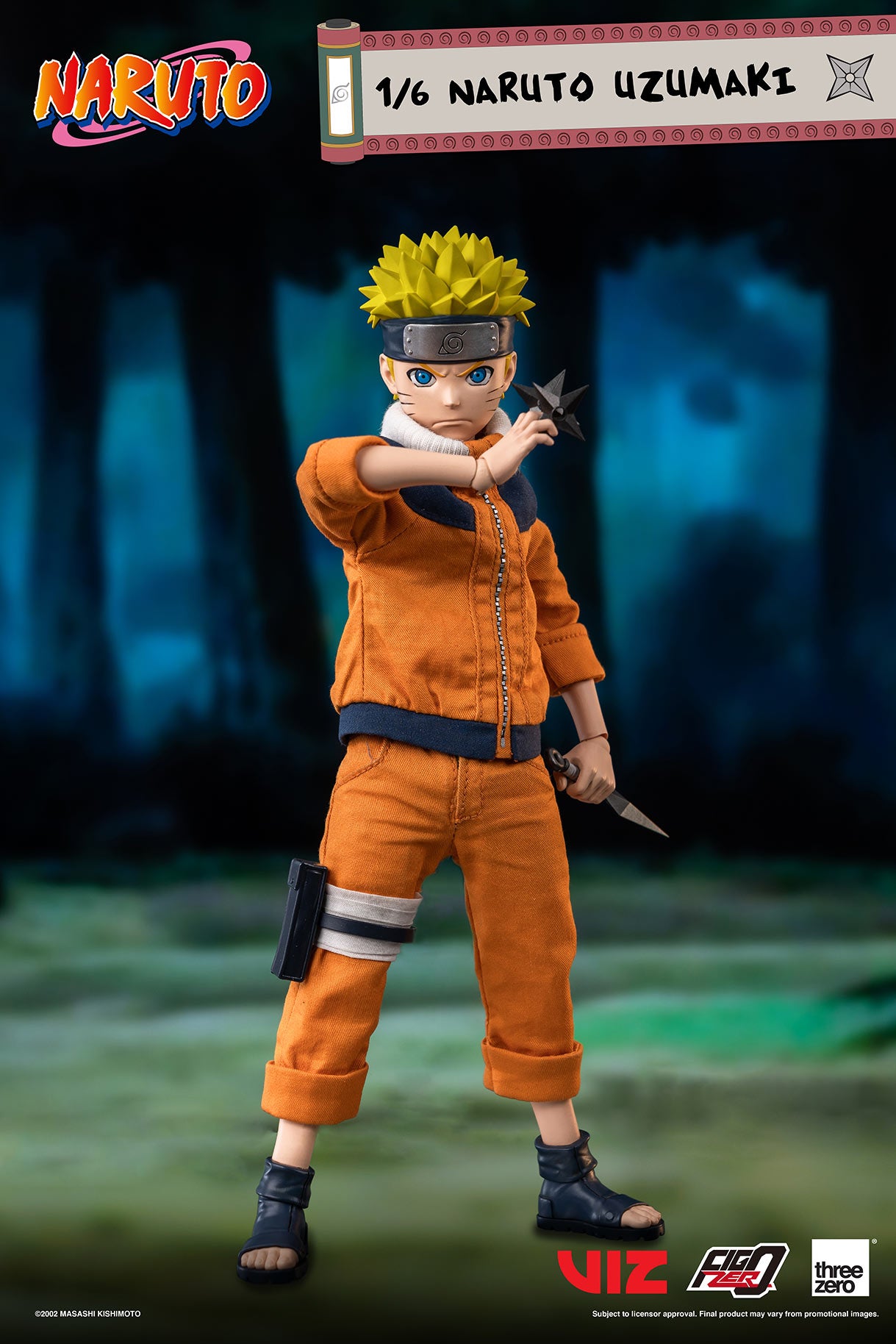 Threezero Naruto - 1/6 Scale Sasuke Uchiha Figure