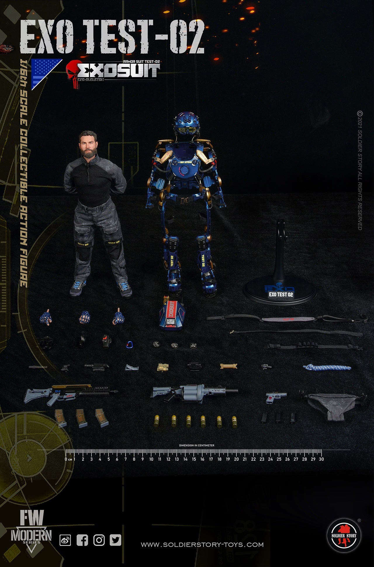 Soldier Story (SS125) 1/6 Scale EXO-Skeleton Armor Suit TEST-02 Figure