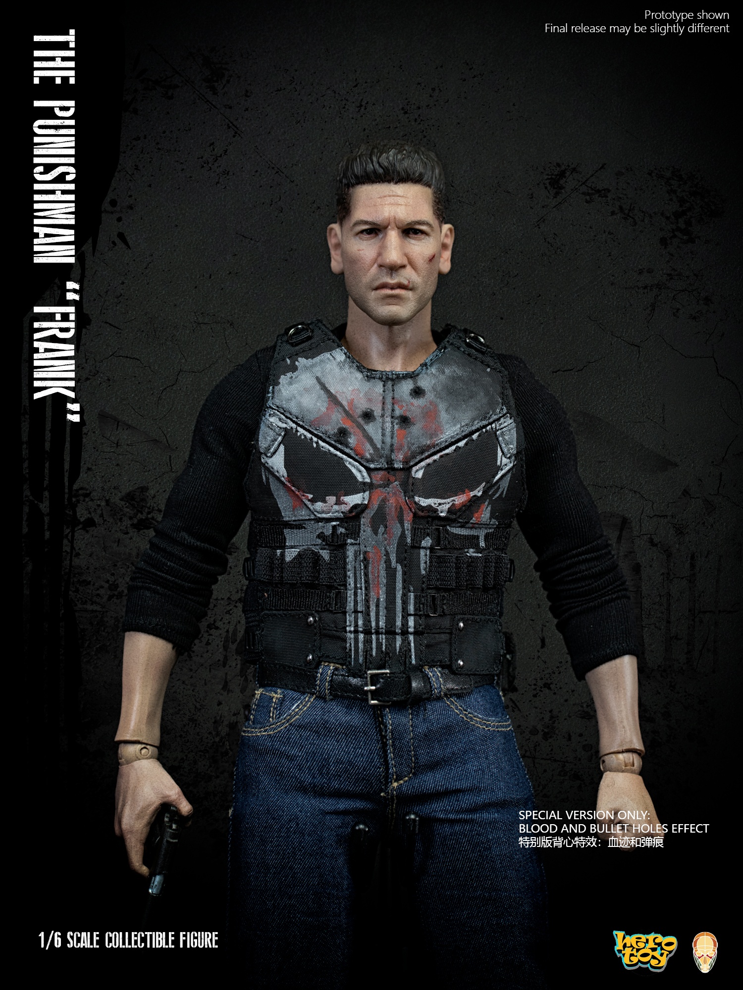 1/6 Scale The Punishman Frank Figure (Deluxe Edition) by Hero Toy x FacePool