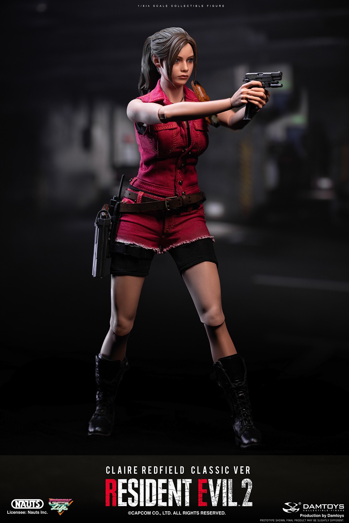 DAMTOYS 1/6 Resident Evil 2 Remake Ver. Claire Redfield Figure Model  Collect BN