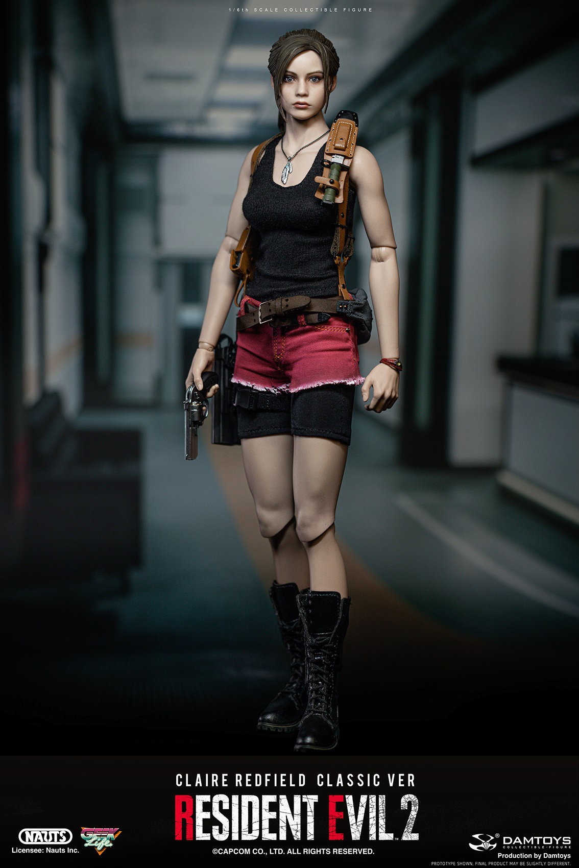 Resident Evil 2 - Claire Redfield (Classic Version) Dam Toys - Machinegun