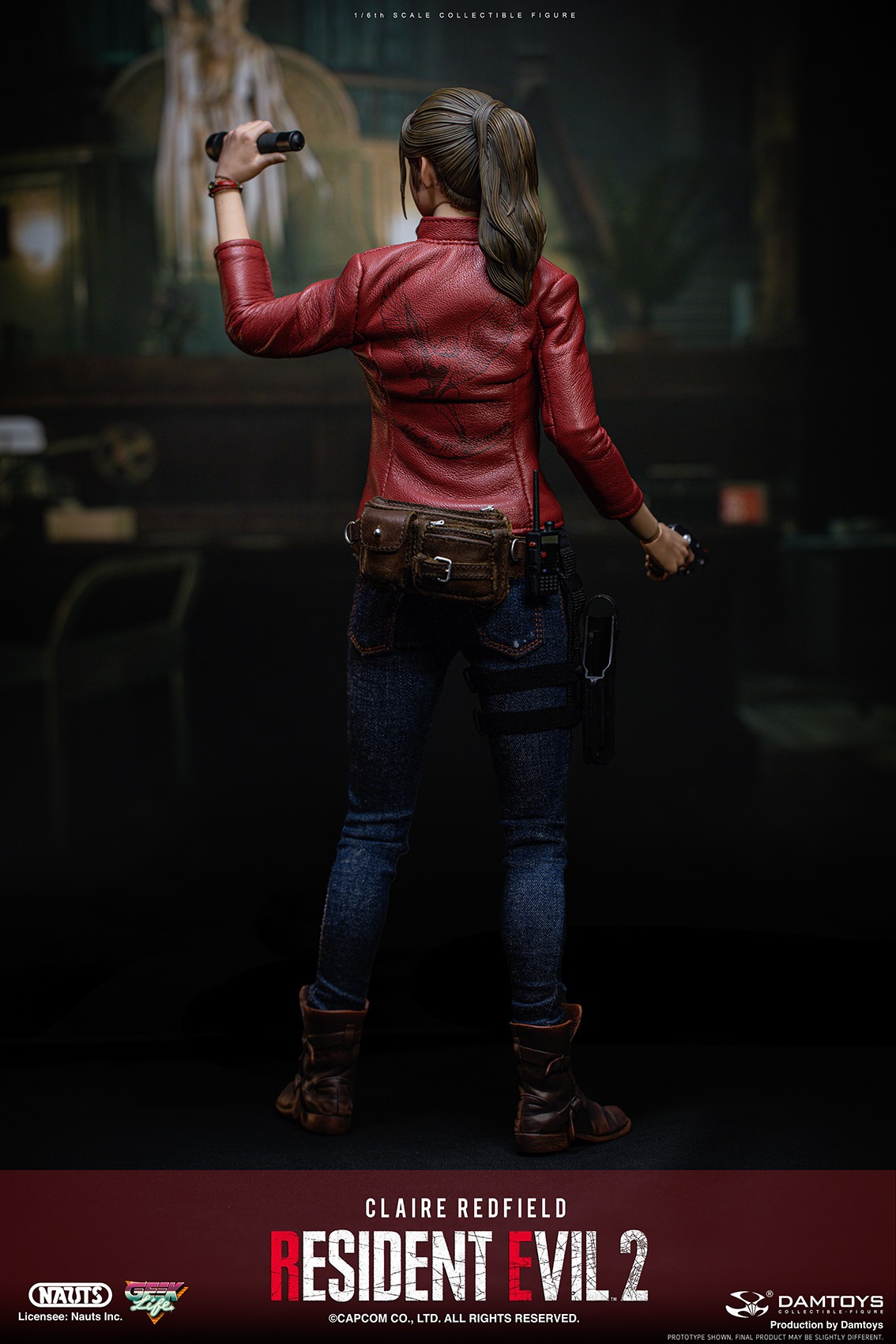 1/6 resident evil 2: collectible action figure claire redfield classic ver.