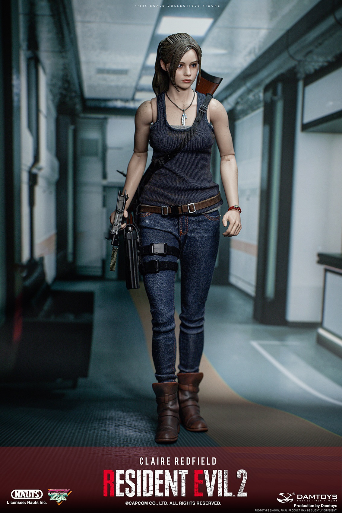 Nauts and DAMTOYS present Resident Evil 2 Claire Redfield 1/6