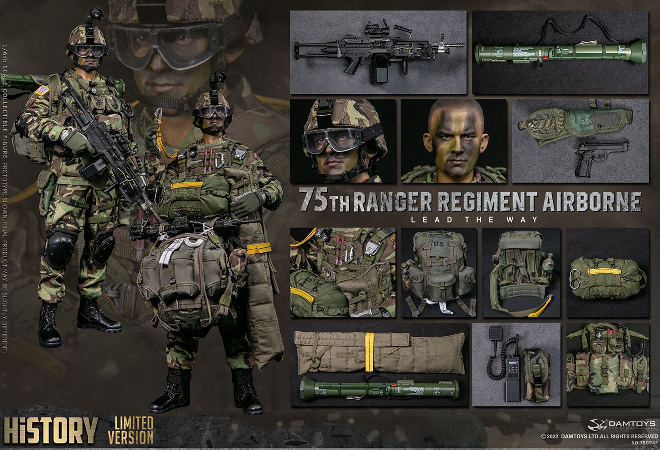 DamToys 78094 75th RANGER AIRBORNE 通常版 DAMTOYS 75th RANGER REGIMENT AIRBORNE Military 78094 Scale 1
