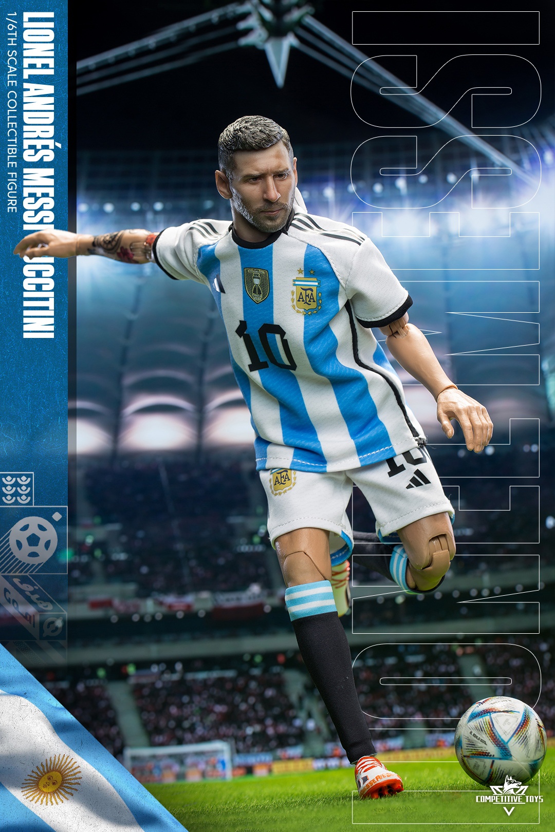 Real Masterpiece 1/6 Soccer Football Star Argentina Messi 12 Action Figure  |