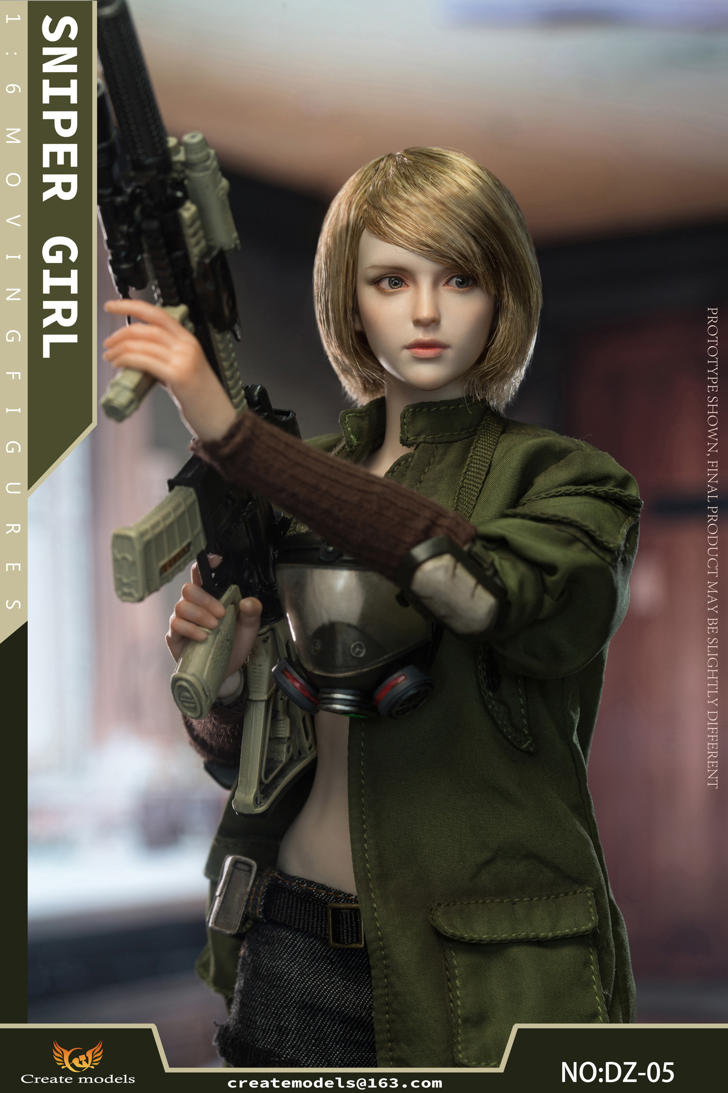 Create Models (DZ-05) 1/6 Scale Sniper Girl - Songbird Figure