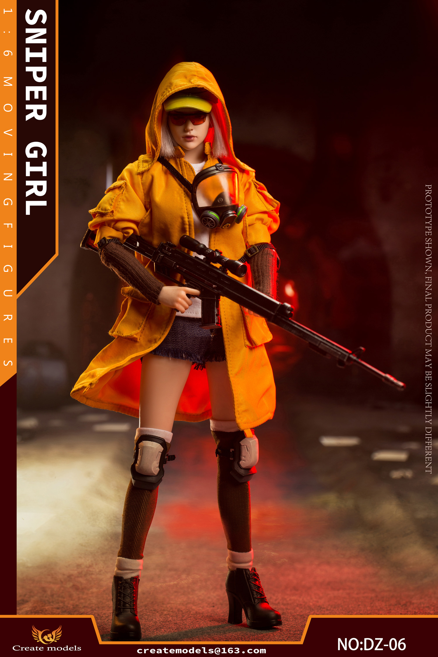 Create Models (DZ-06) 1/6 Scale Sniper Girl - Lan Figure