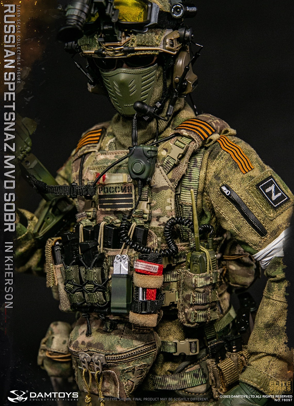 DAMTOYS (78097) 1/6 Scale Russian Spetsnaz MVD SOBR in Kherson Figure