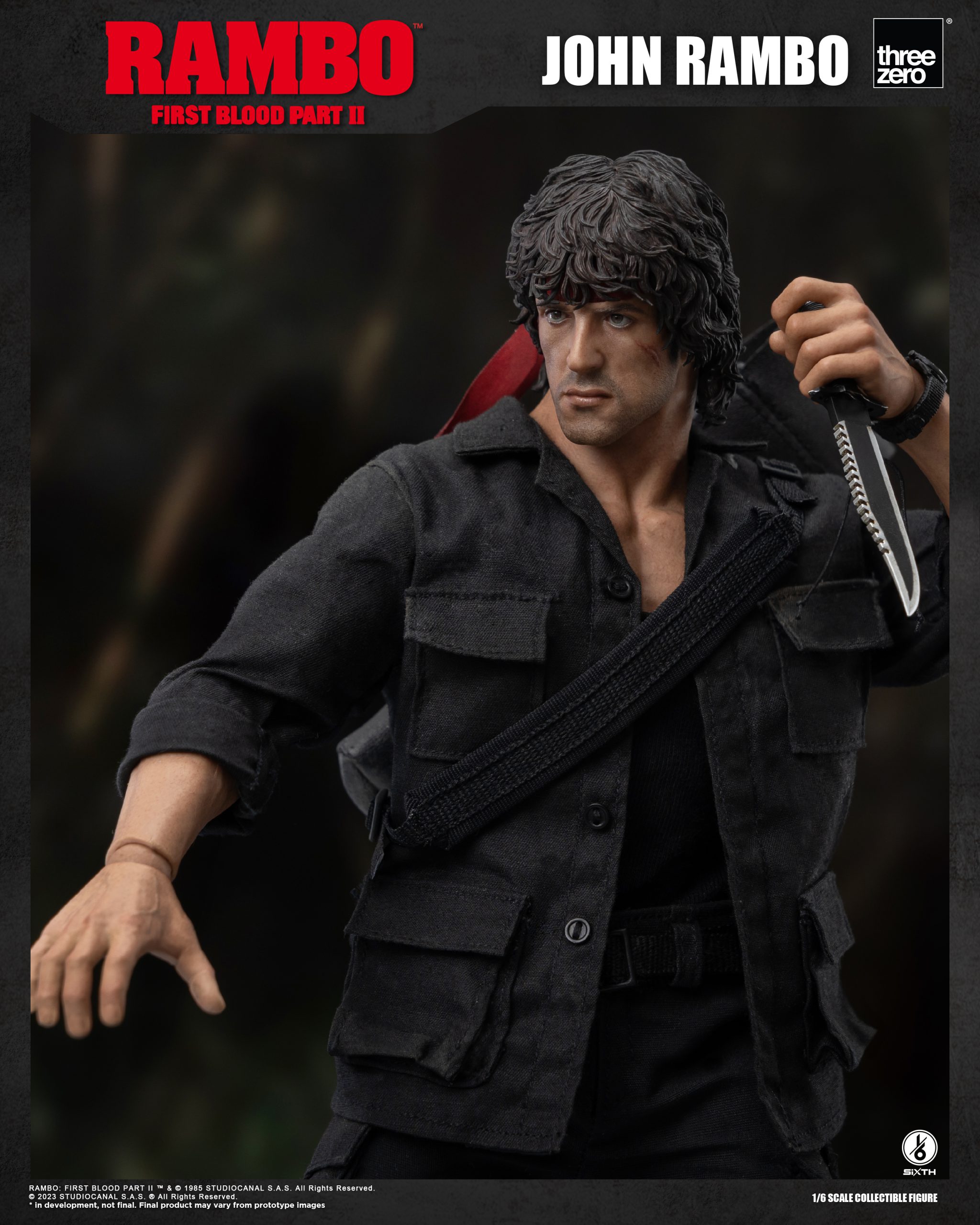 Threezero ランボーⅢ 1/6アクションフィギュア threezero ランボー3/怒りのアフガン 1/6 John Rambo（1/6